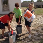 Cindy our leader, with her crazy helpers, Mary, and Mel!