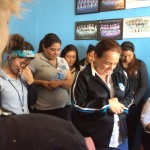 It was Judy’s birthdays and the teachers at her school were praying for her. This was very cool moment. Judy is in the middle.